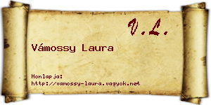 Vámossy Laura névjegykártya