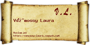 Vámossy Laura névjegykártya